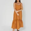 Melrose Dress - Dark Terracotta