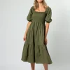 Mikki Dress - Olive Grove