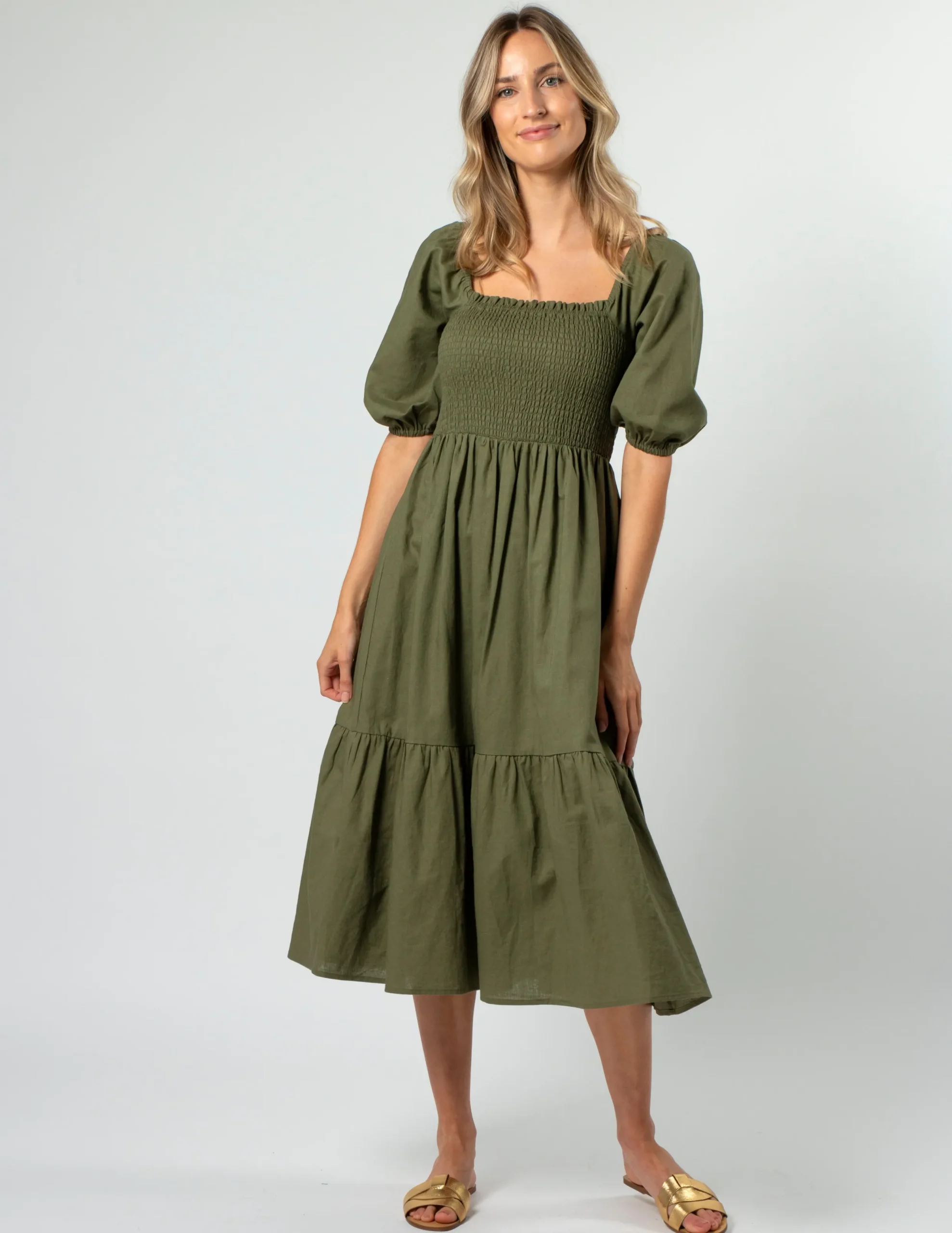 Mikki Dress - Olive Grove