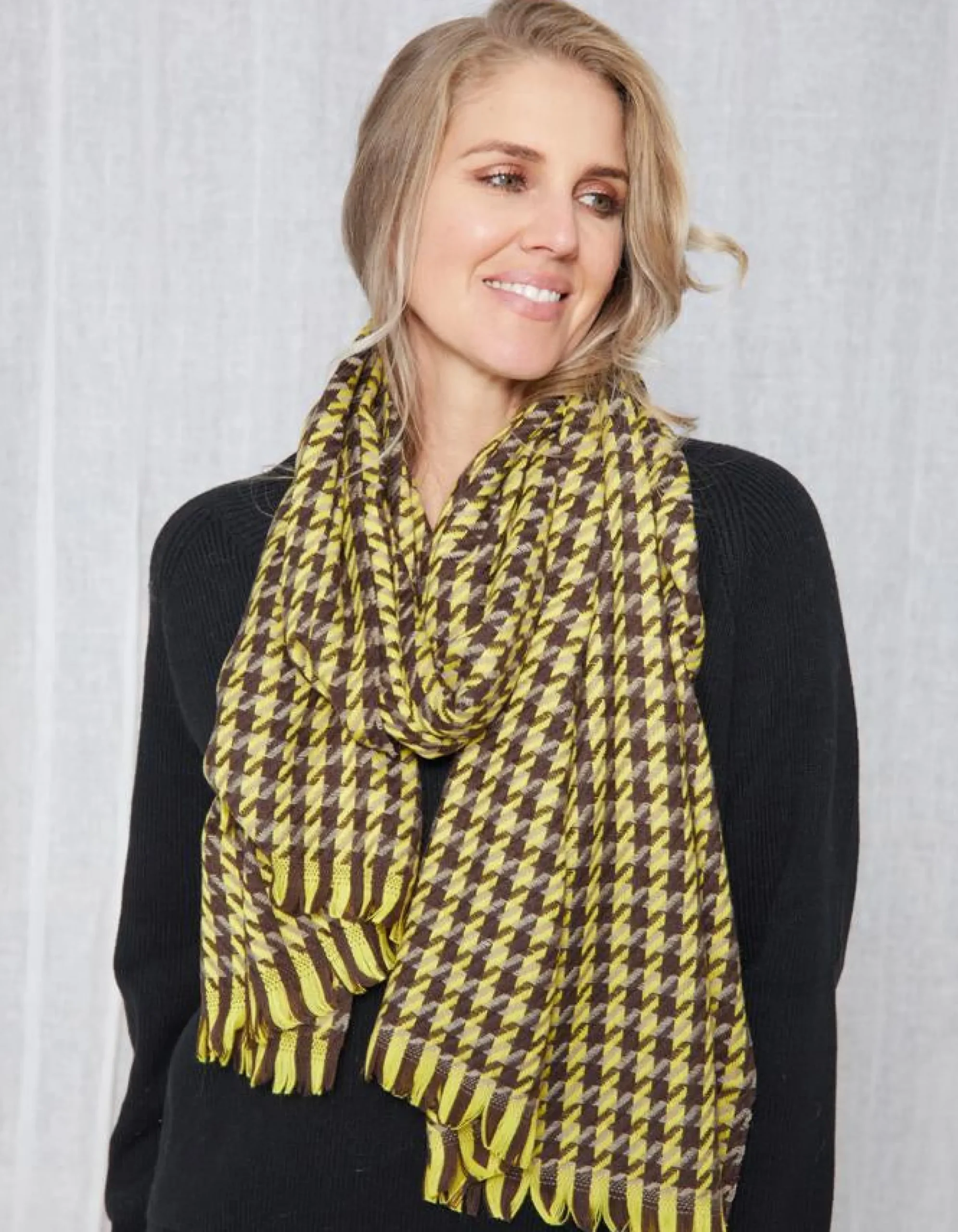 Mixed Houndstooth Scarves