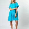 Molly Dress - Santorini Blues