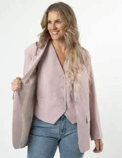 Monaco Blazer - Violet Rose