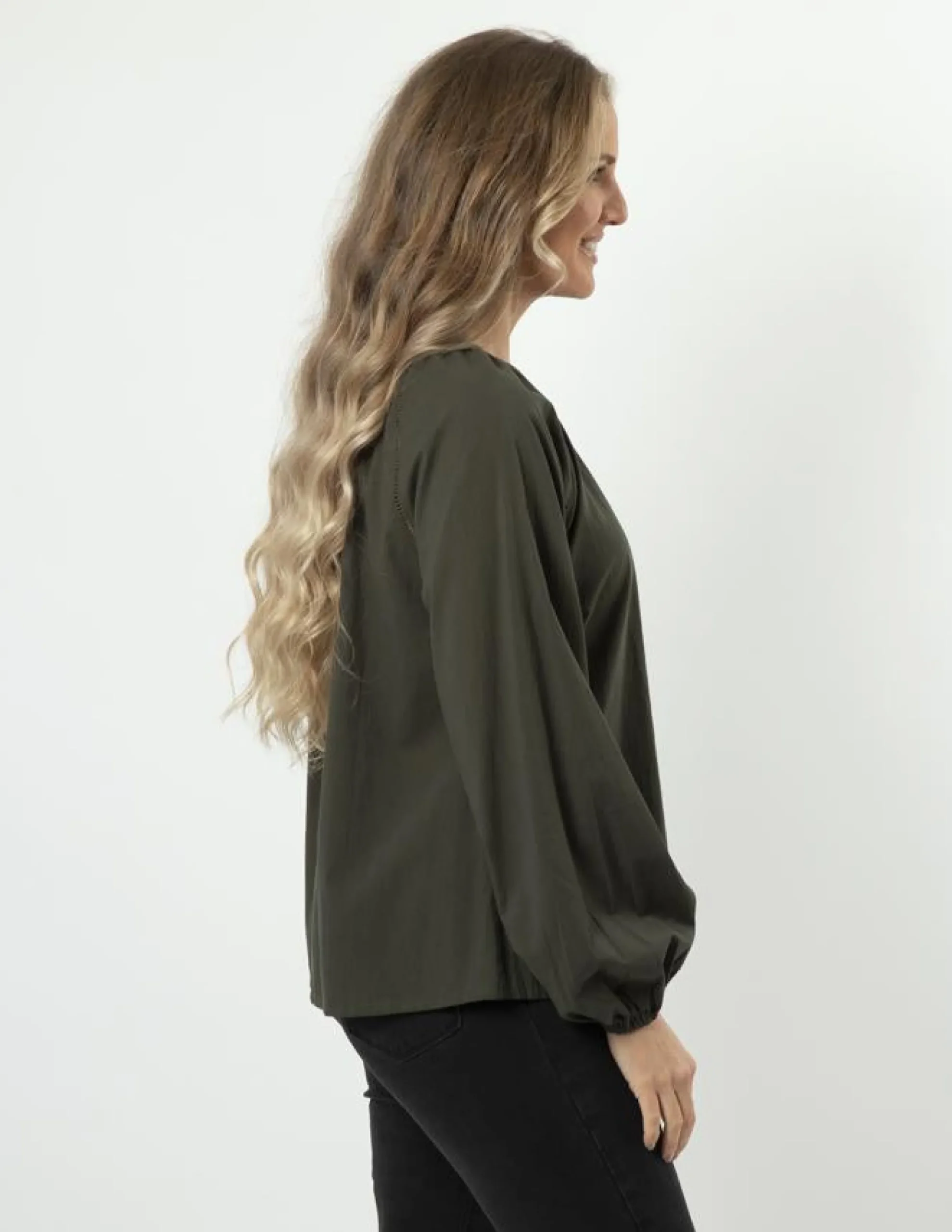Muffy Top - Dark Khaki
