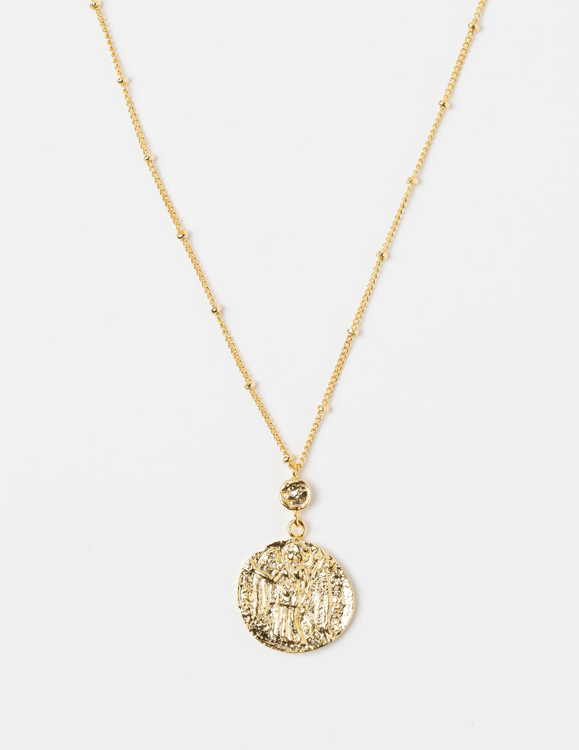 Necklace - Angel Beaten Pendant