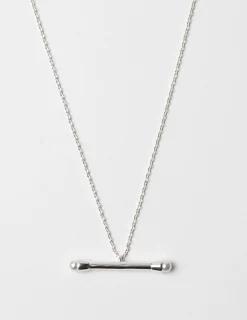 Necklace - Rod with Pearl Ends