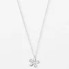 Necklace Flower Cut Out - Silver