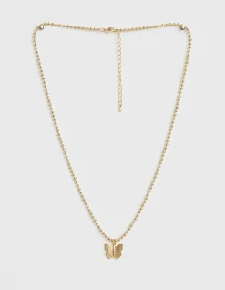 Necklace Gold Butterfly Ball Chain