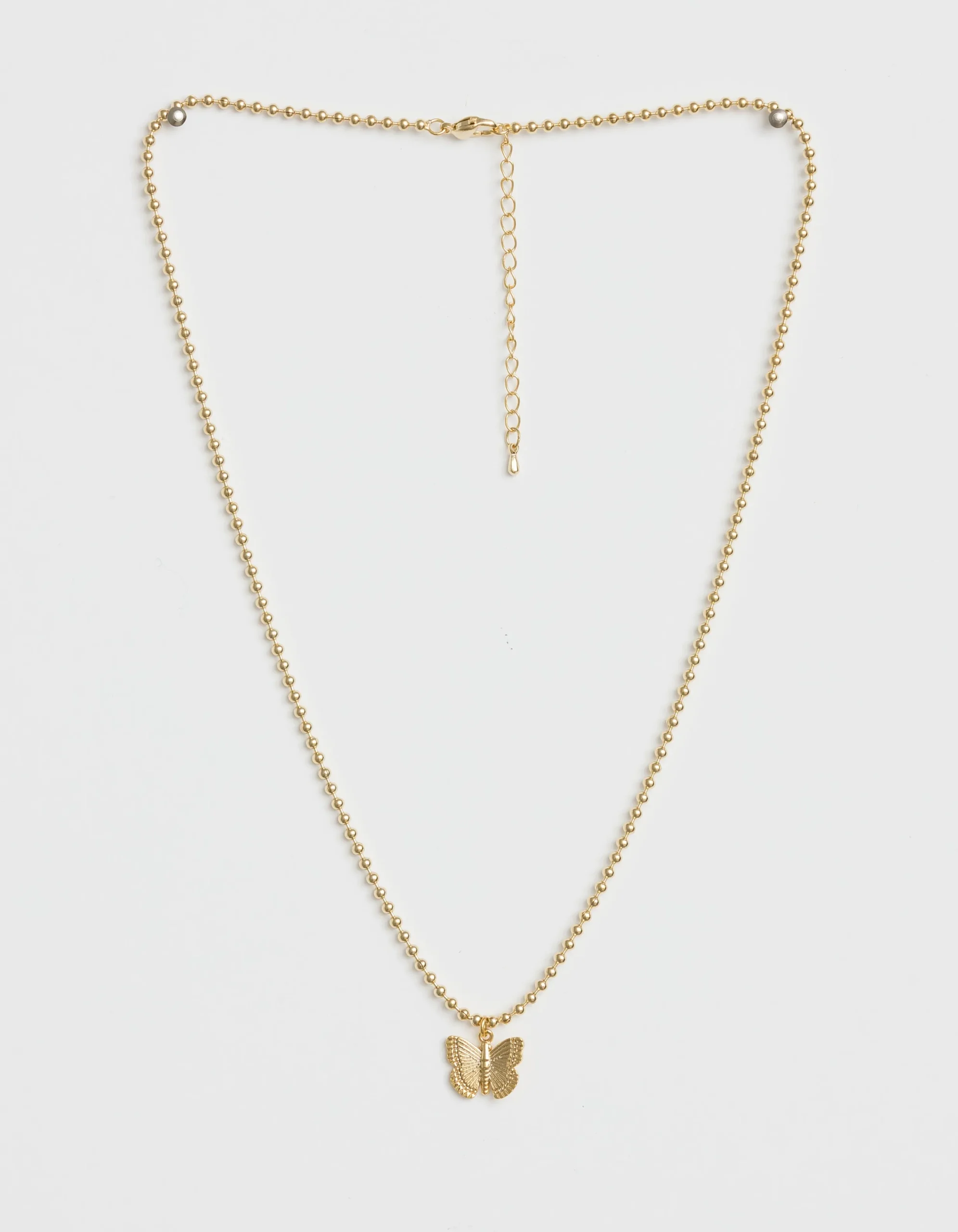 Necklace Gold Butterfly Ball Chain