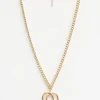 Necklace Gold Chunky Infinity Heart