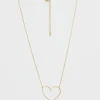 Necklace Gold Heart And Arrow