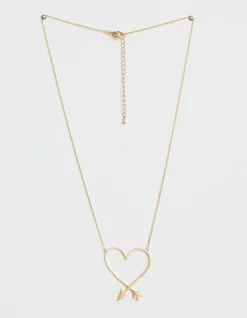 Necklace Gold Heart And Arrow