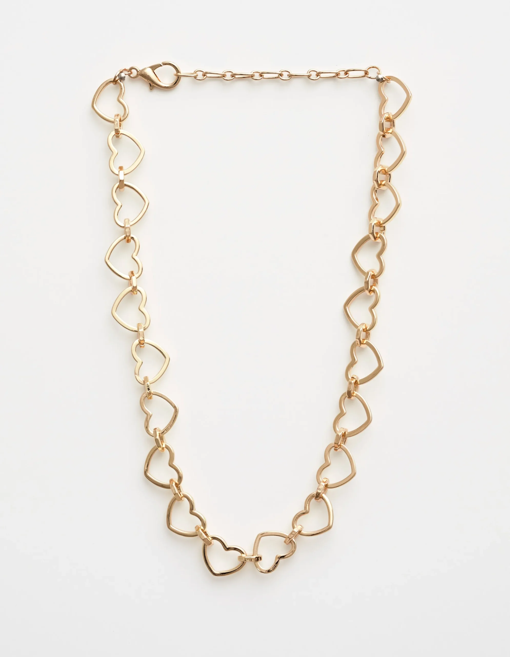 Necklace Gold Hearts