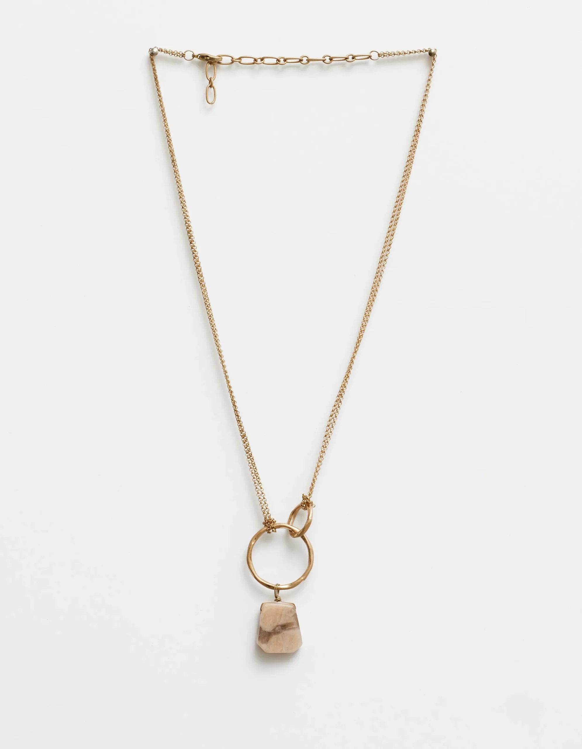 Necklace Gold W/Rose Pendant