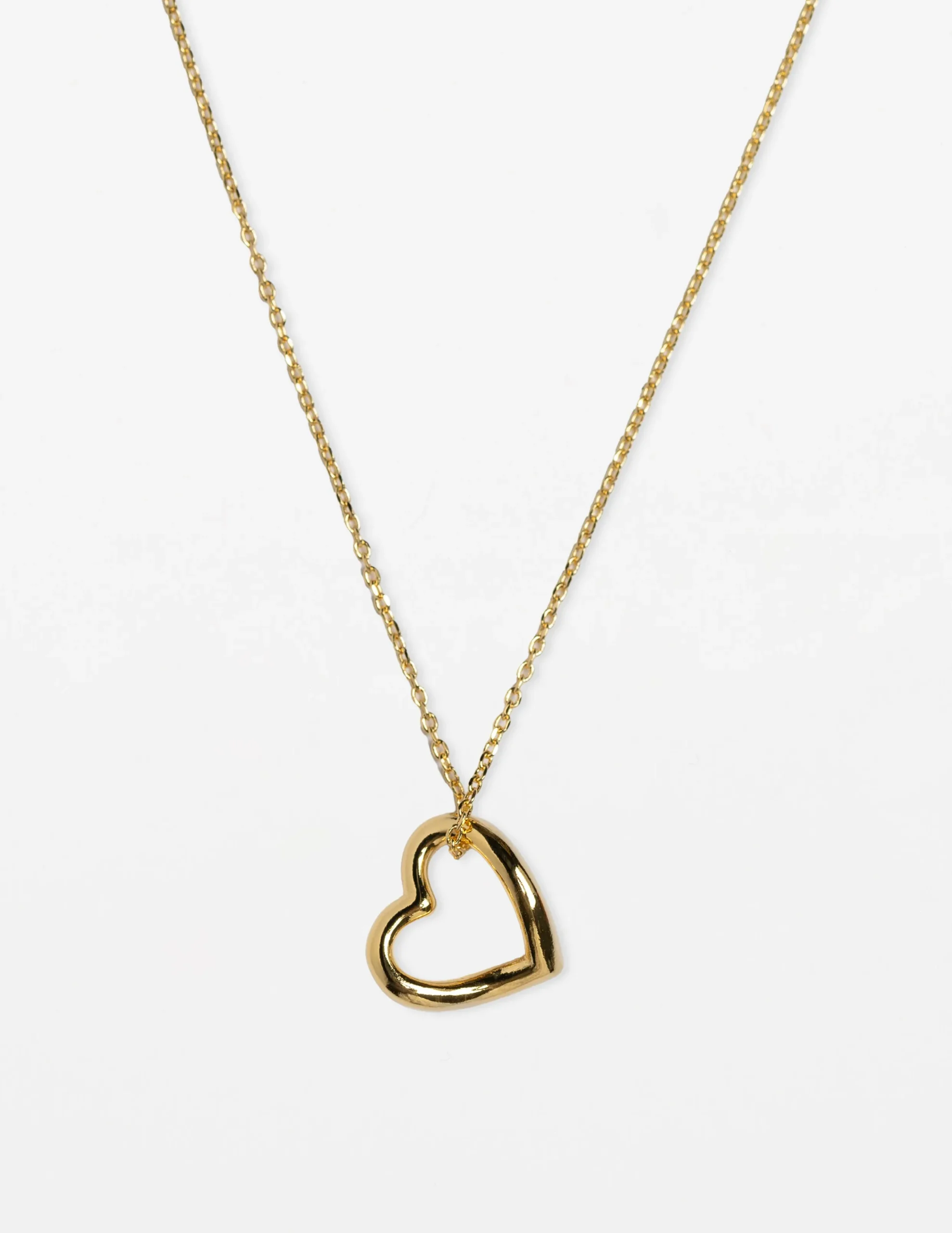 Necklace Heart outline - Gold