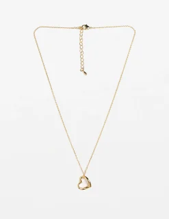 Necklace Heart outline - Gold