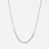 Necklace String of Hearts Silver