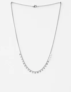 Necklace String of Hearts Silver