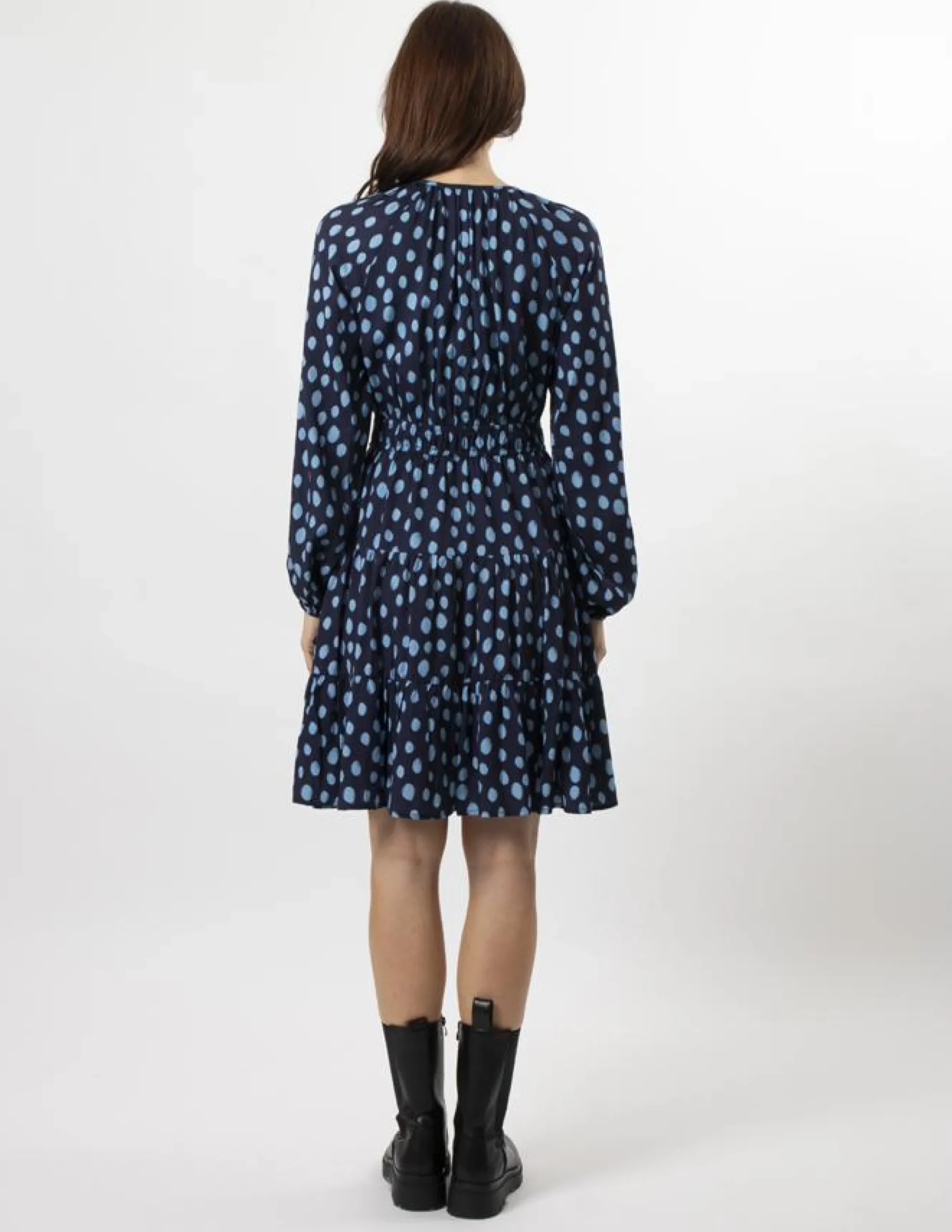 Nova Dress - Indigo Spot