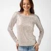 Odessa Sequin Top - Champagne