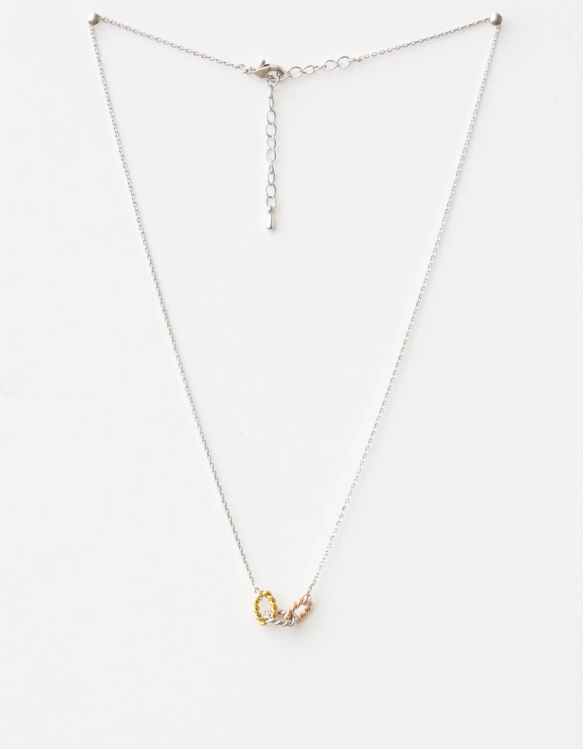 3 Ovals Mixed Necklace
