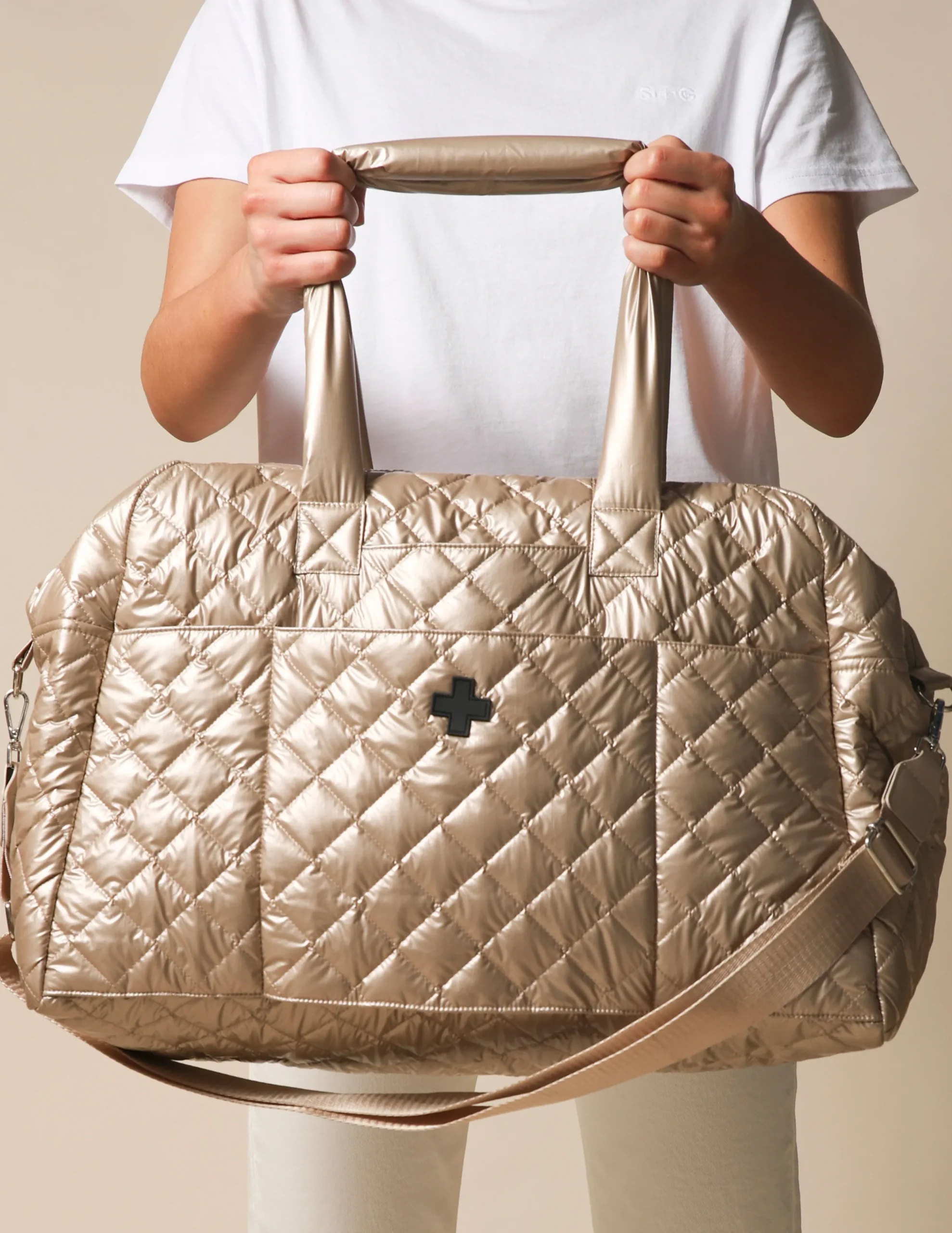Overnight Bag Quilted - Champagne