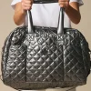 Overnight Bag Quilted - Gunmetal