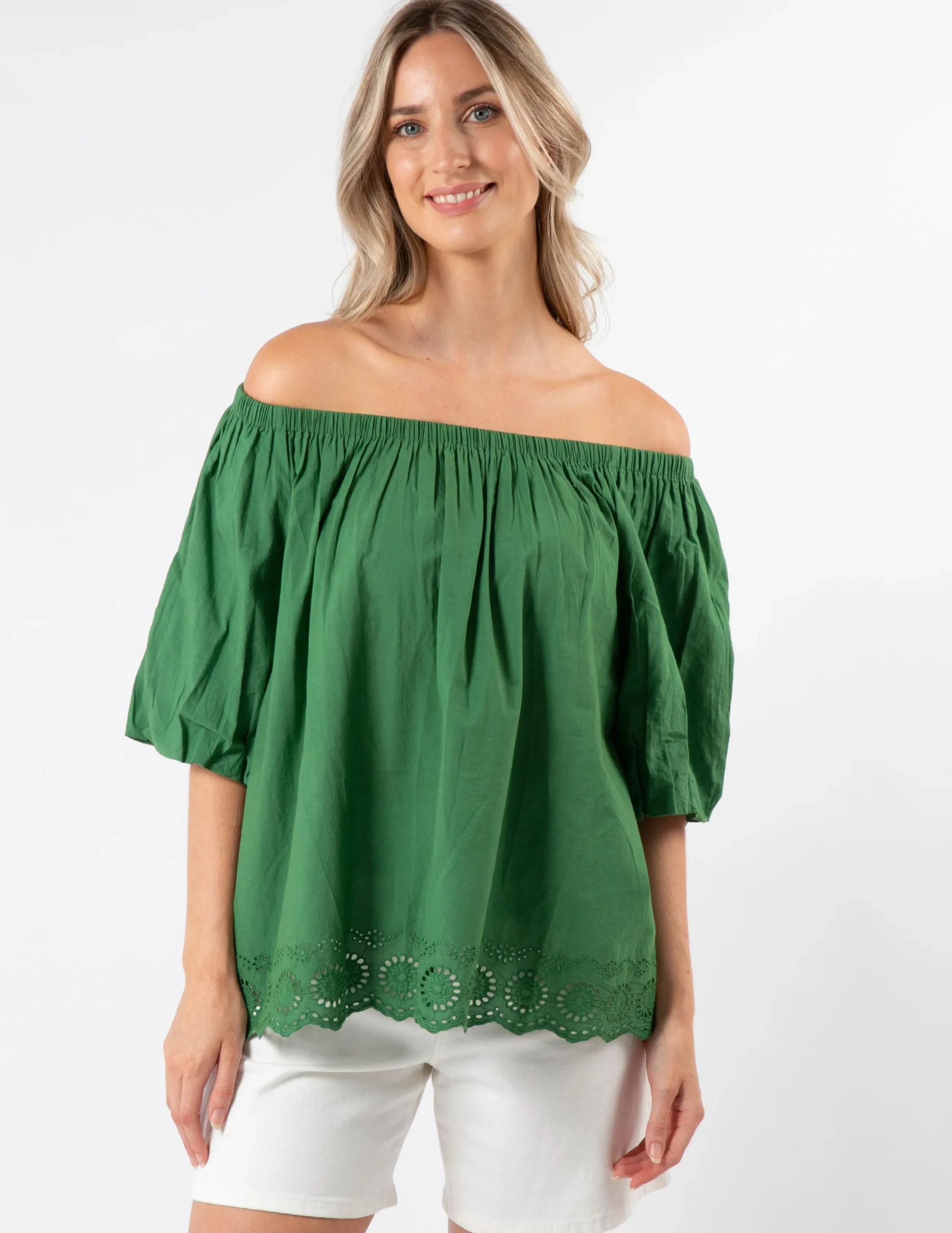 Paros Blouse - Juniper Green