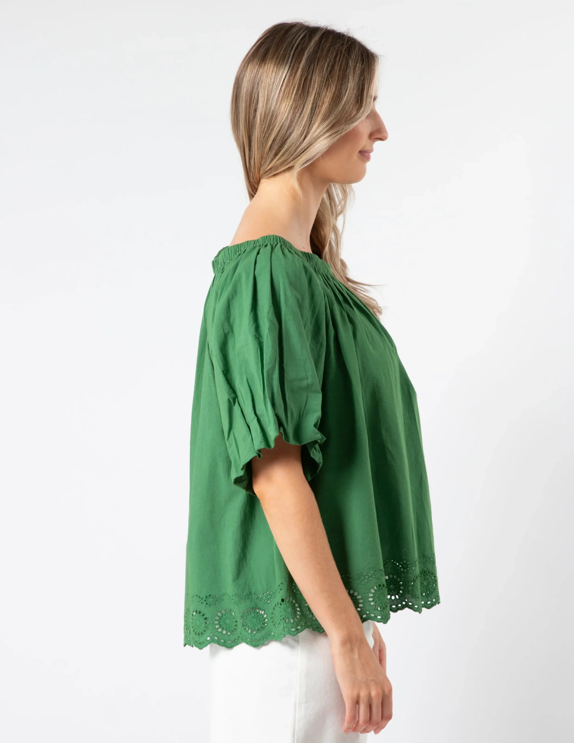 Paros Blouse - Juniper Green
