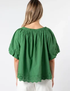 Paros Blouse - Juniper Green