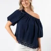 Paros Blouse - Navy