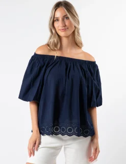 Paros Blouse - Navy