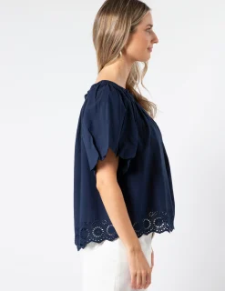 Paros Blouse - Navy
