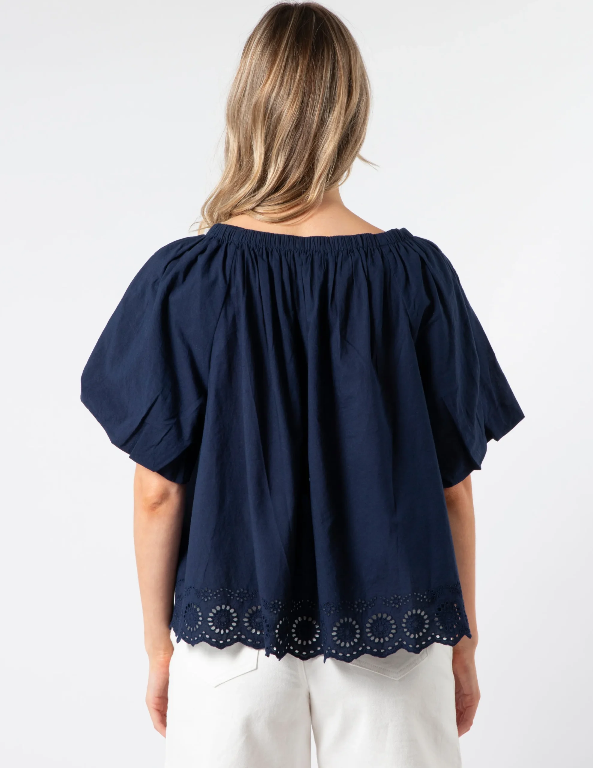 Paros Blouse - Navy