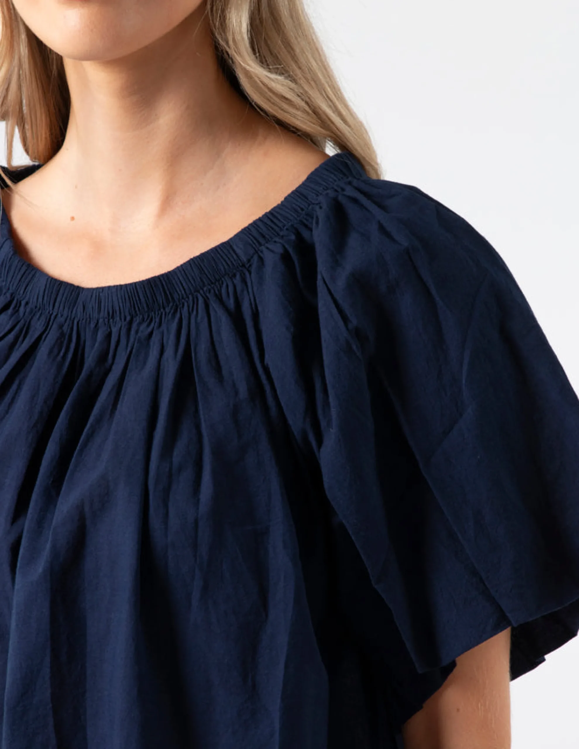 Paros Blouse - Navy