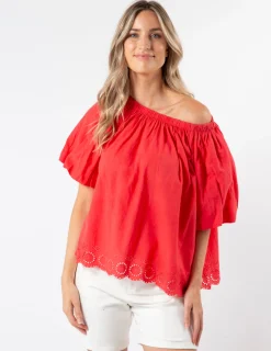 Paros Blouse - Red