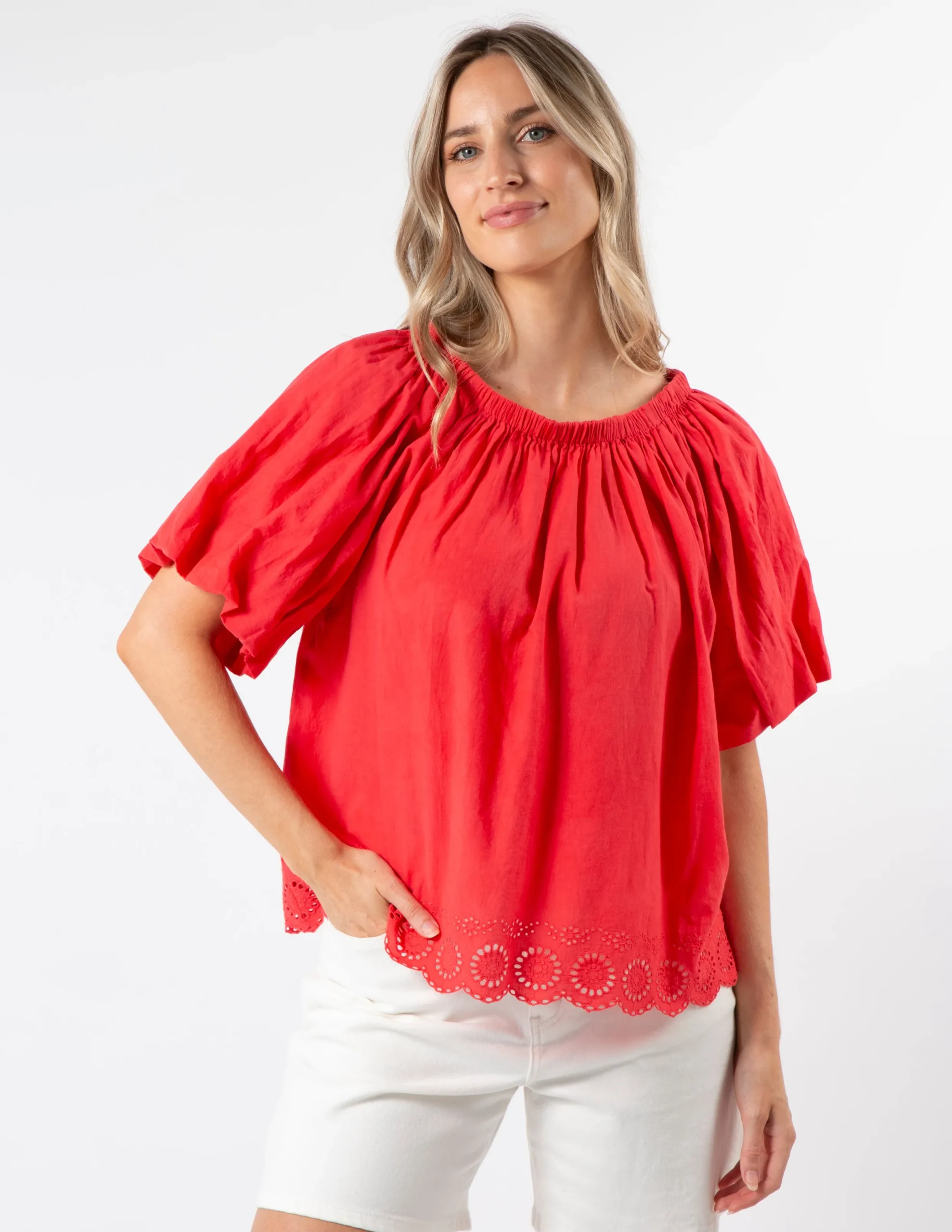Paros Blouse - Red