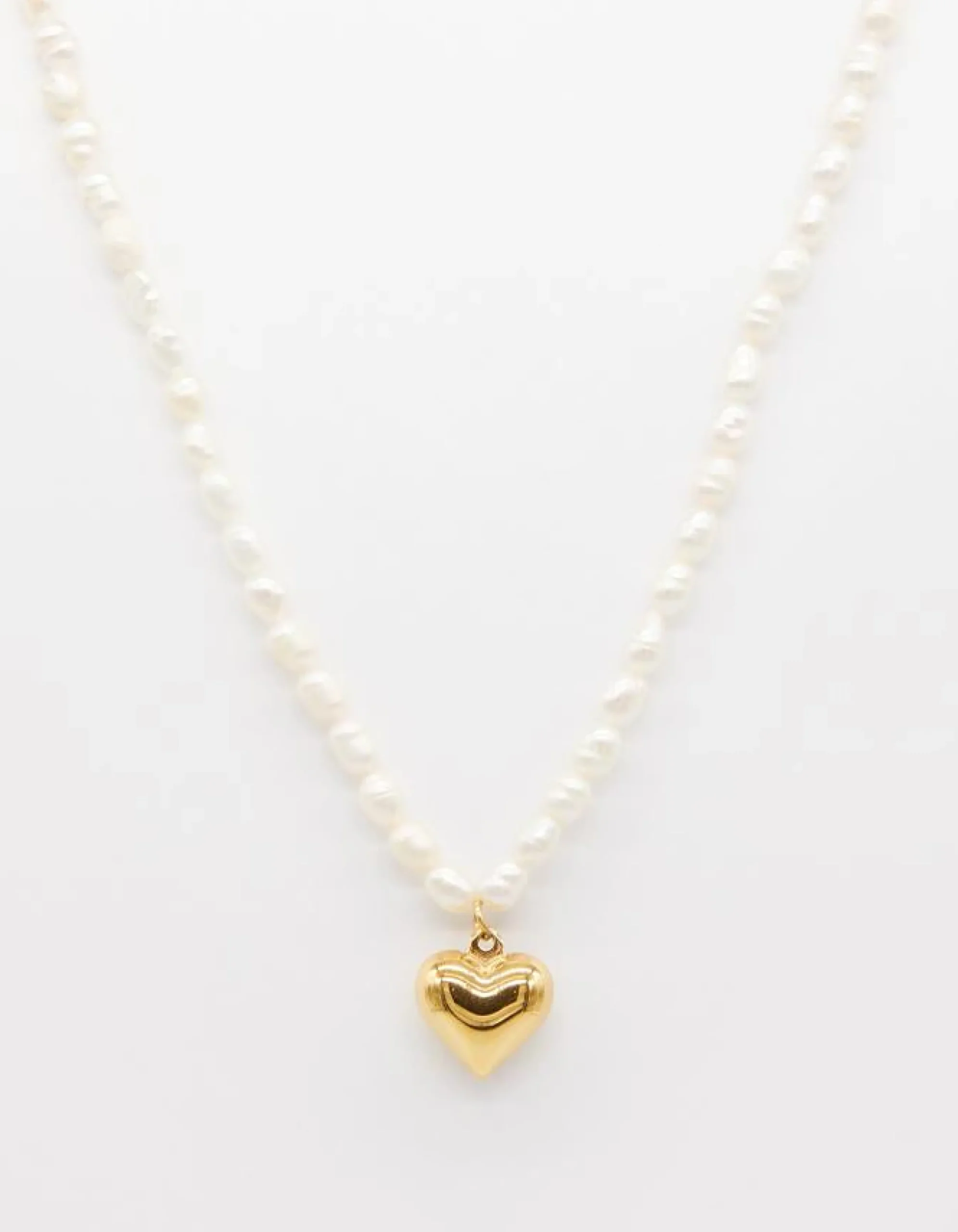 Pearl and Heart Necklace