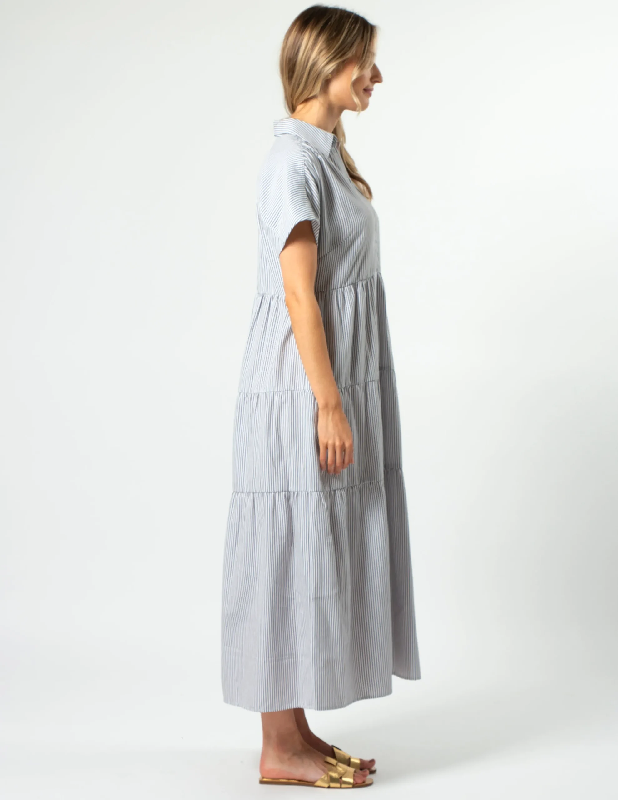 Penelope Dress - Classic Stripe