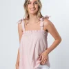 Phoebe Top - Blushing Stripe
