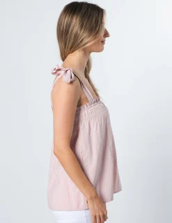 Phoebe Top - Blushing Stripe