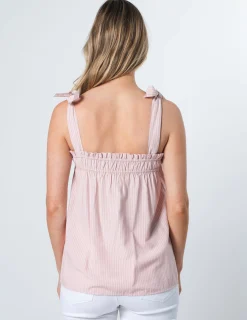 Phoebe Top - Blushing Stripe