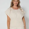 Poppy Blouse - Nude