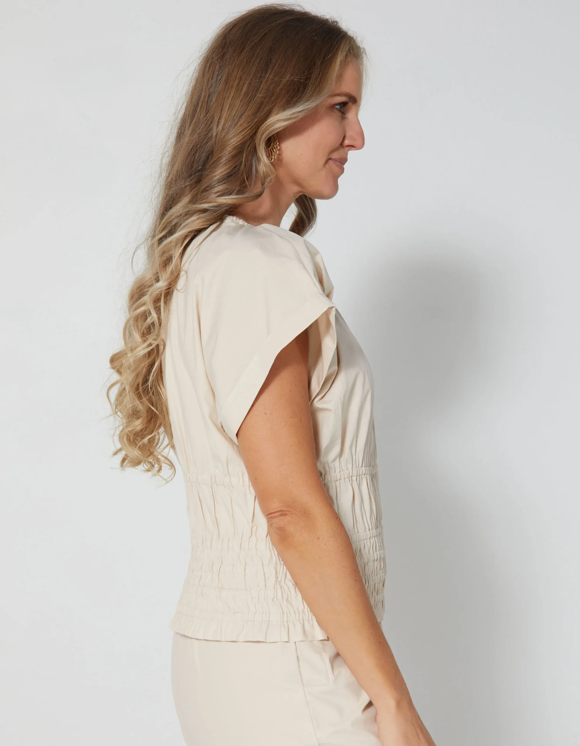 Poppy Blouse - Nude
