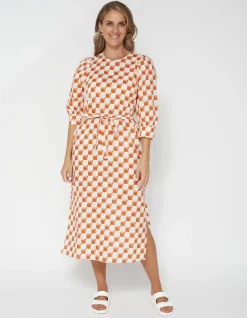 Poppy Dress - Abstract Checks