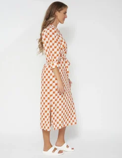 Poppy Dress - Abstract Checks