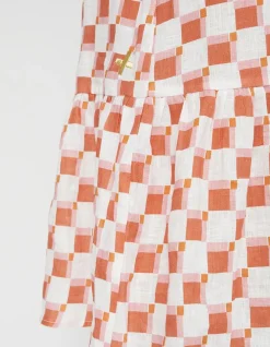 Poppy Dress - Abstract Checks