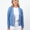 Posey Cardigan - Cobalt Melange