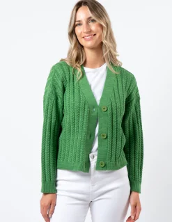 Posey Cardigan - Grass Melange