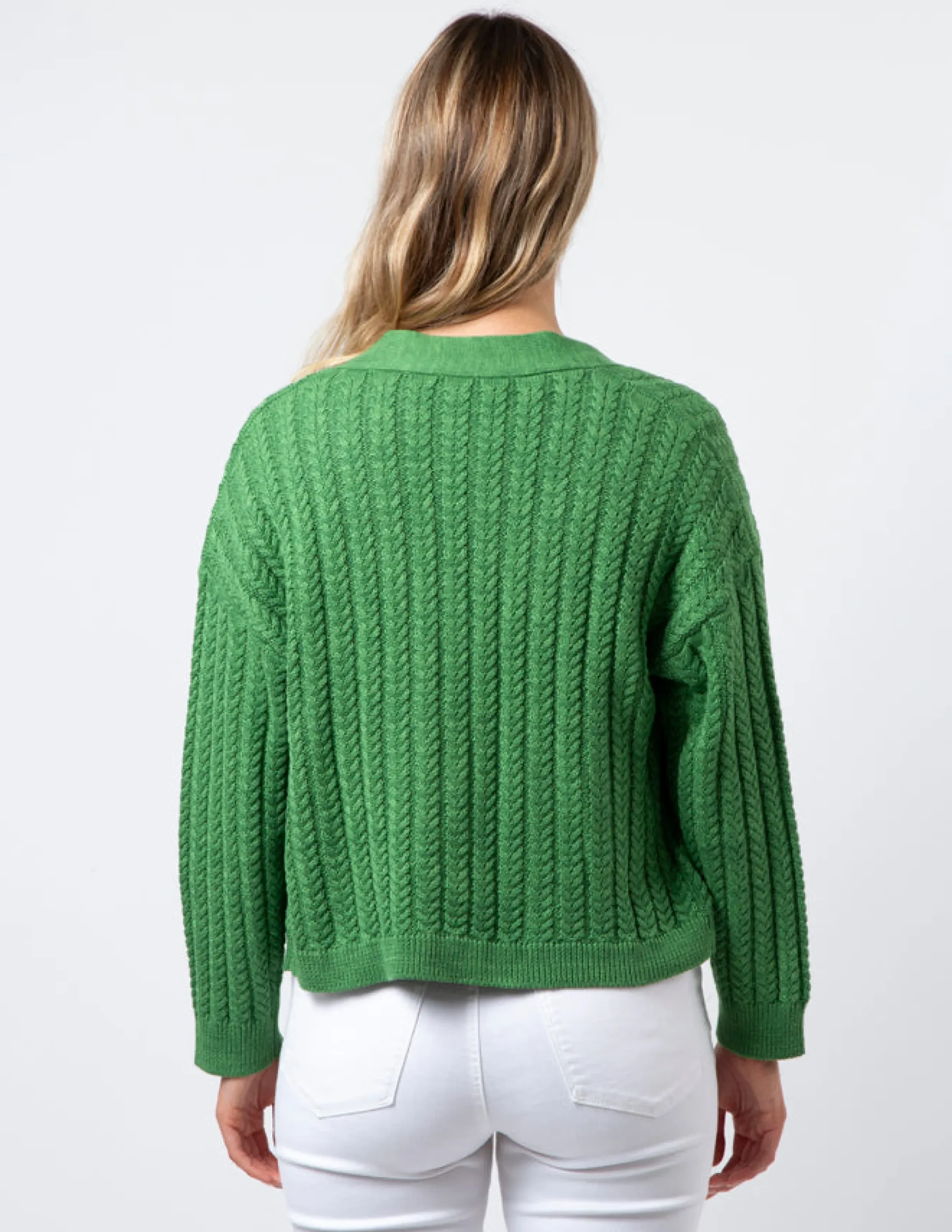 Posey Cardigan - Grass Melange