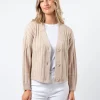 Posey Cardigan - Tan Melange